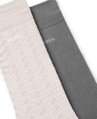 Men's Pin Pattern Socks, 2-Pack 