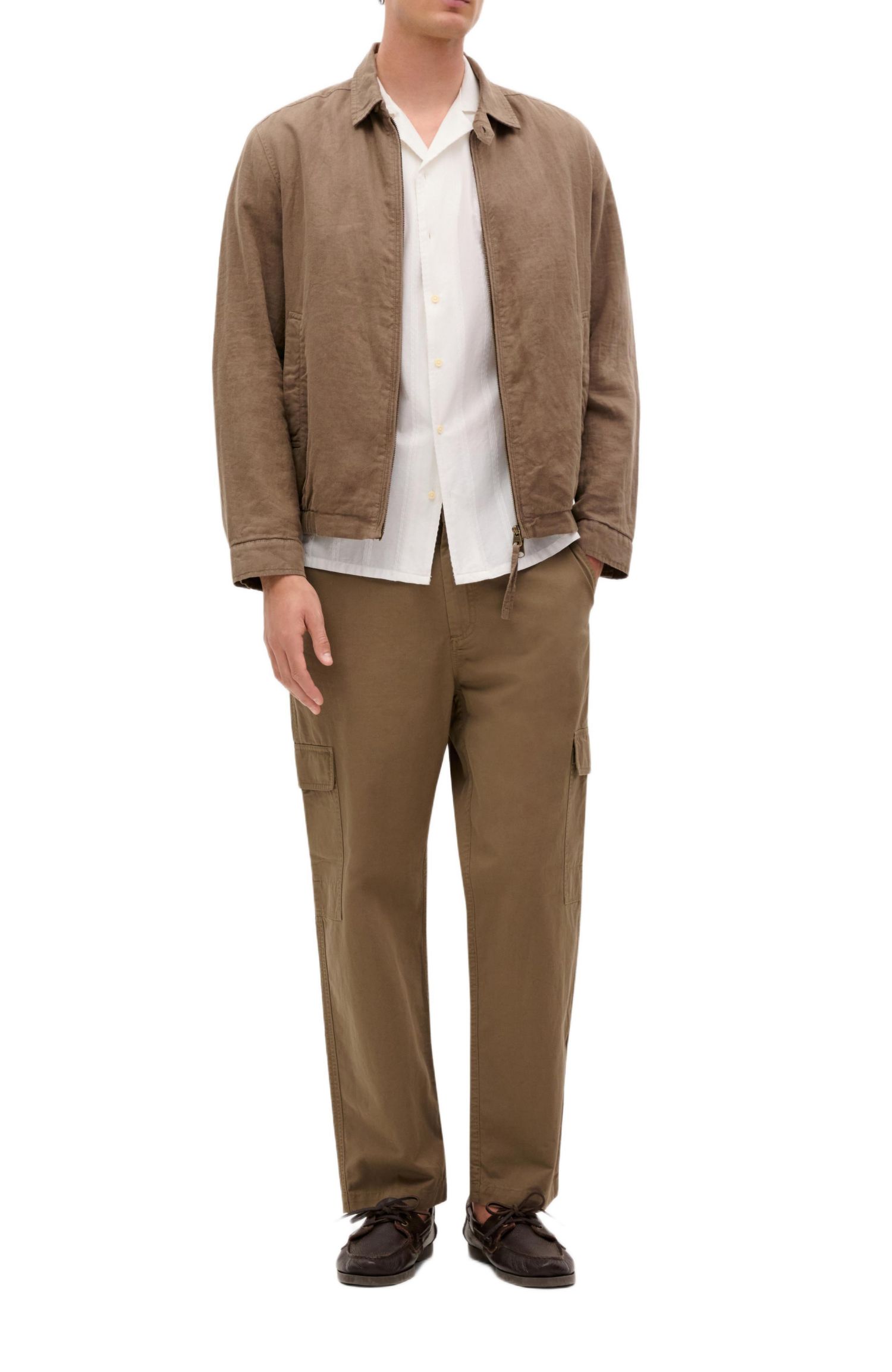 Men's Cargo Linen Pants