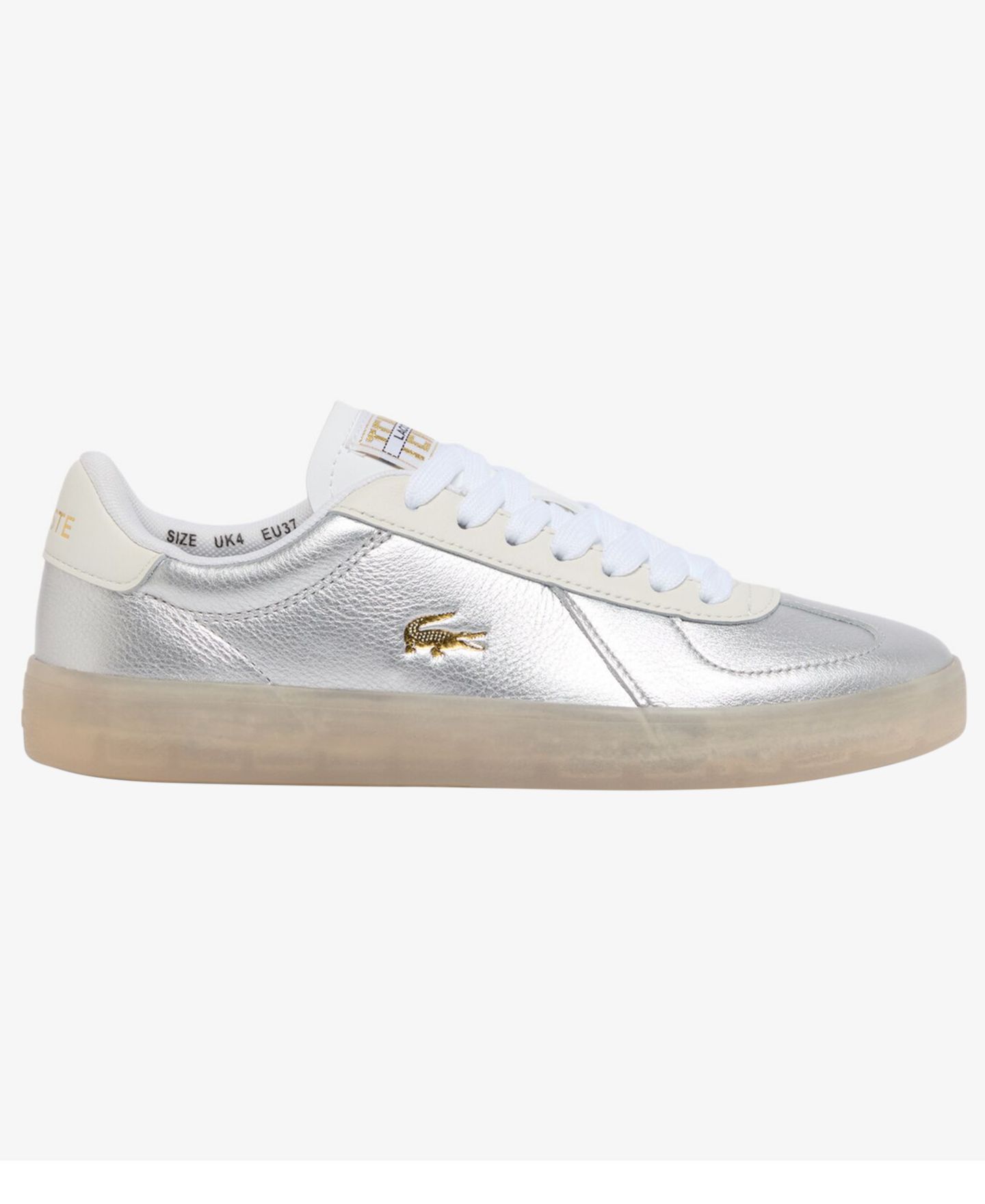 Мужские кроссовки Lacoste Baseshot Pro 2 Lace-Up, цвет: Серебряный — фото 2