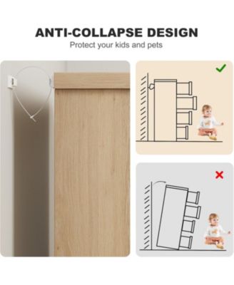 "4 drawer wood dresser with embedded handles—sturdy storage for bedroom or living room."