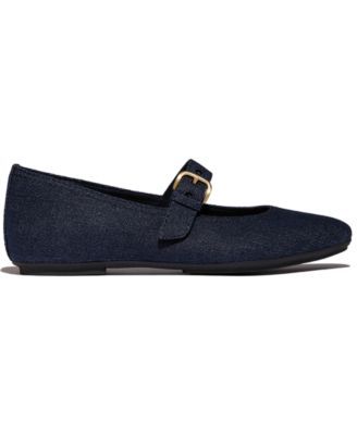 Women's Delicato Denim Mary Jane Flats