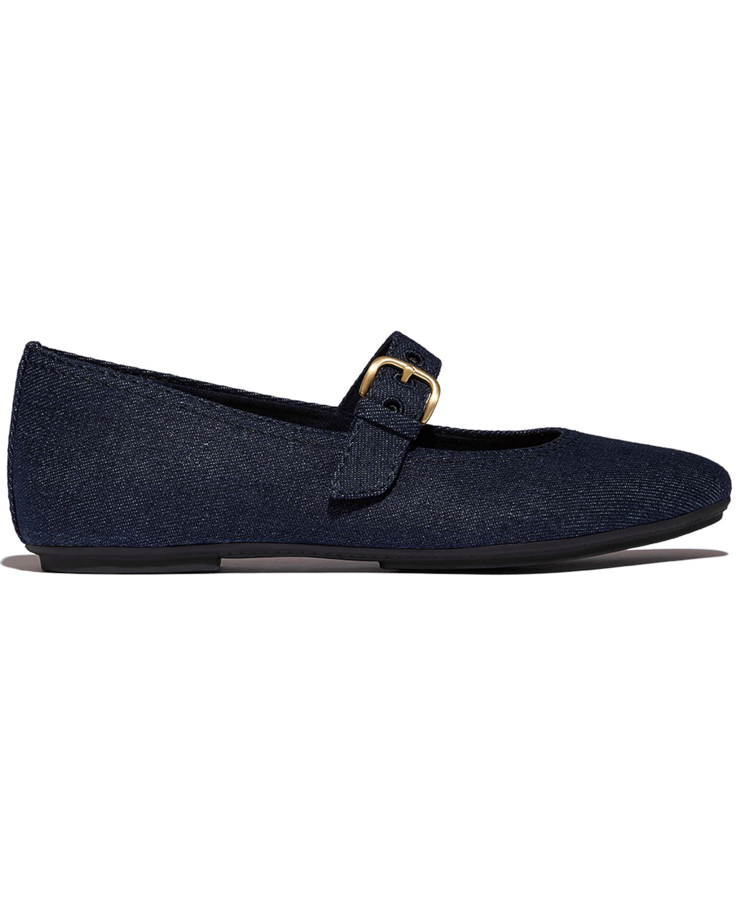 Женские джинсовые туфли Мэри Джейн FitFlop Delicato, цвет: Тёмный джинсовый — фото 2