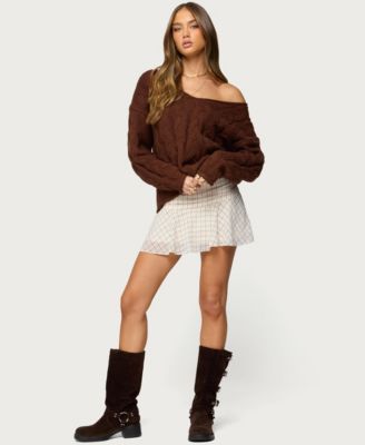 Women's Lulah Plaid Mini Skirt