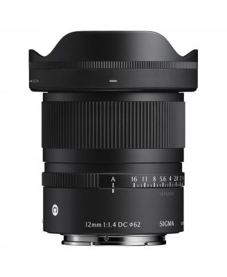 12mm f/1.4 DC Contemporary Lens for Sony E, Bundle with 62mm Filter Kit, PC Software Kit, Cap Keeper and Cleaning Kit