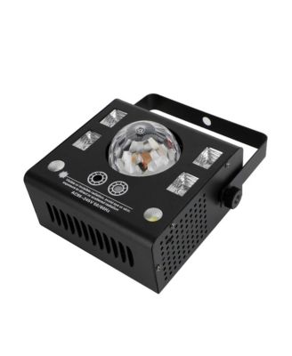 50W Party Light, 4-in-1 Magic Ball, Laser, Strobe & UV Effects with DMX Control