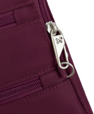 Anti-Theft Classic Slim Double Zip Crossbody Bag