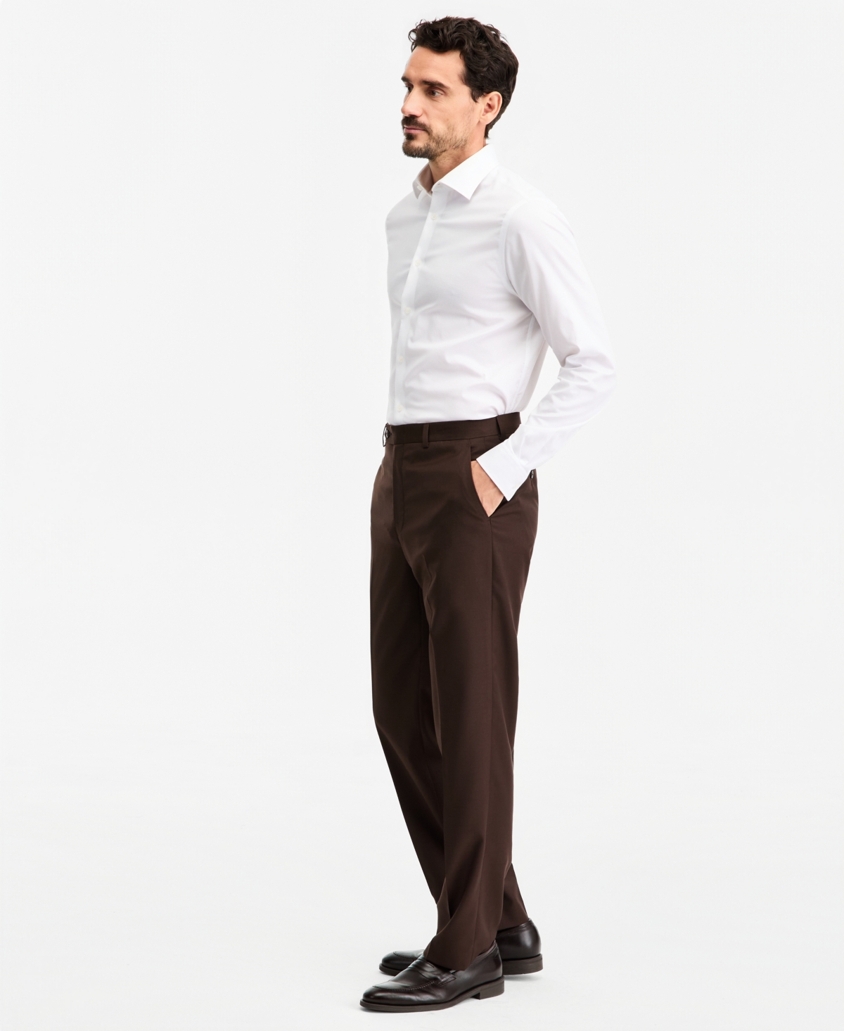 Michael Kors Men's Classic-Fit Wool-Blend Suit Separate Pants