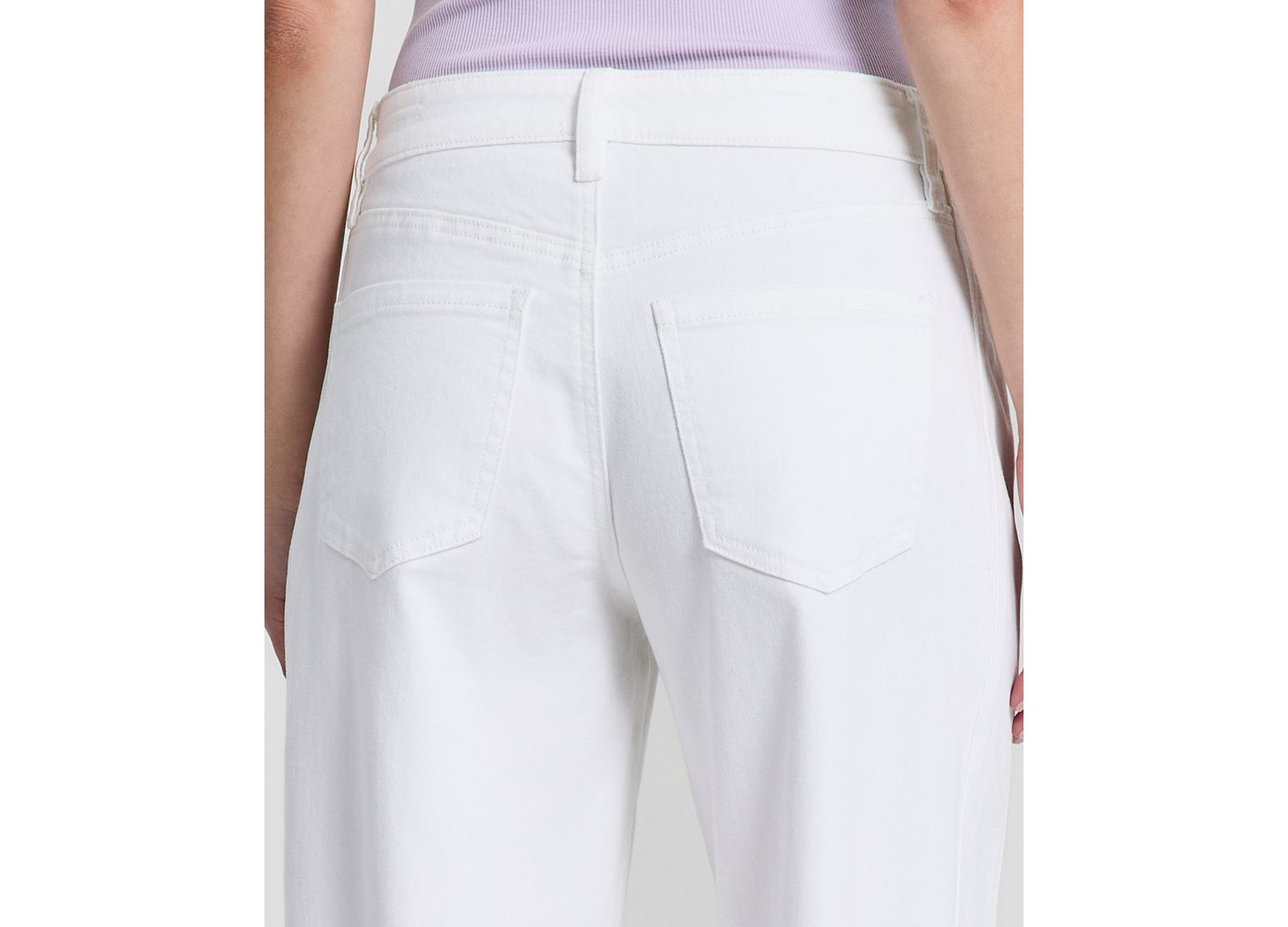 Women's High Rise Cuffed Wide-Leg Jeans