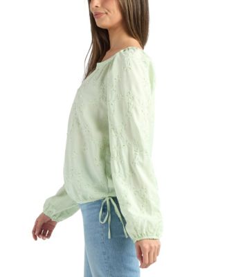 Women's Embroidered Long-Sleeve Top