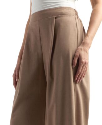 Women's Suiting Wide-Leg Pull-On Pants