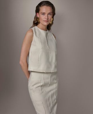 Women's Side Slit Crop Top