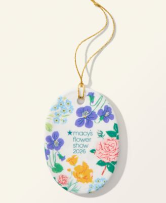 Flower Show Ceramic Ornament