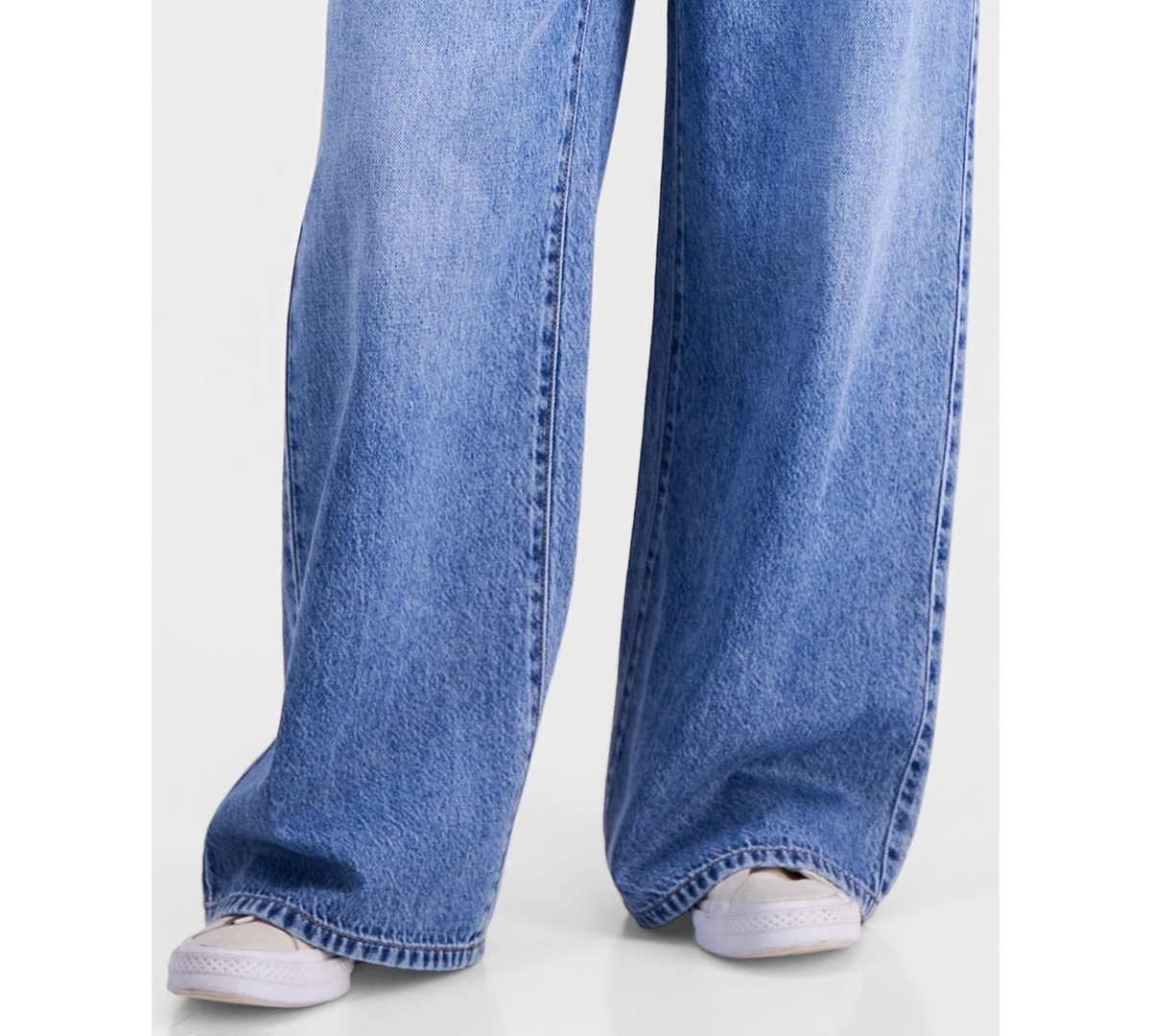Celebrity Pink Juniors' Drawstring-Waist Wide-Leg Jeans