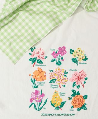 Flower Show 2-Pc. State Flowers Print Tea Towel Set