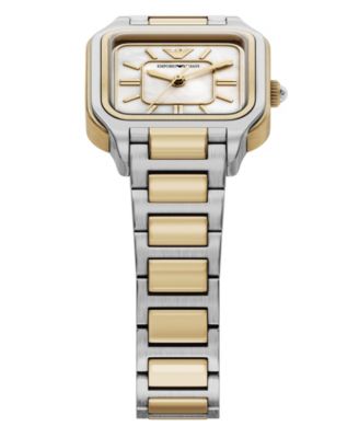 Women's Quartz Three-Hand Two-Tone Stainless Steel Watch, 35mm