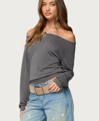 Women's Nannie Off Shoulder Oversized Top