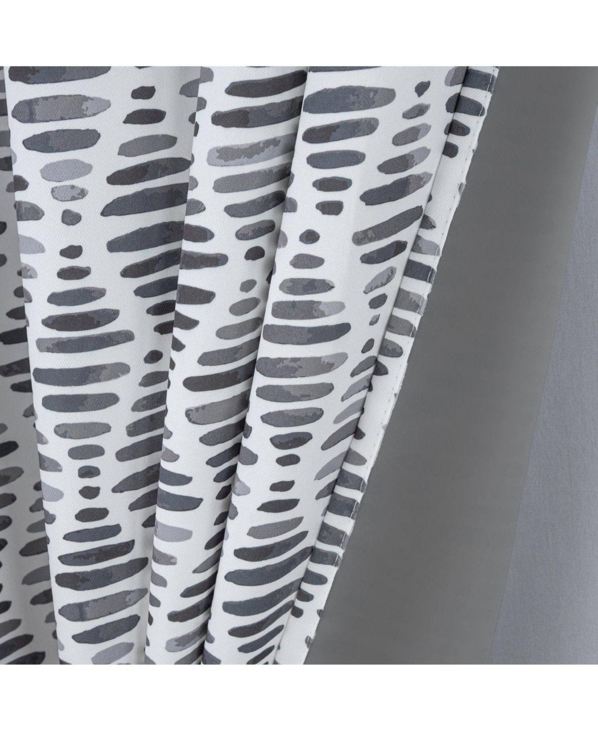 Olivia Gray 100% Polyester 190 Gsm Justice Reversible Blackout Grommet Curtain Panel 54" x 90