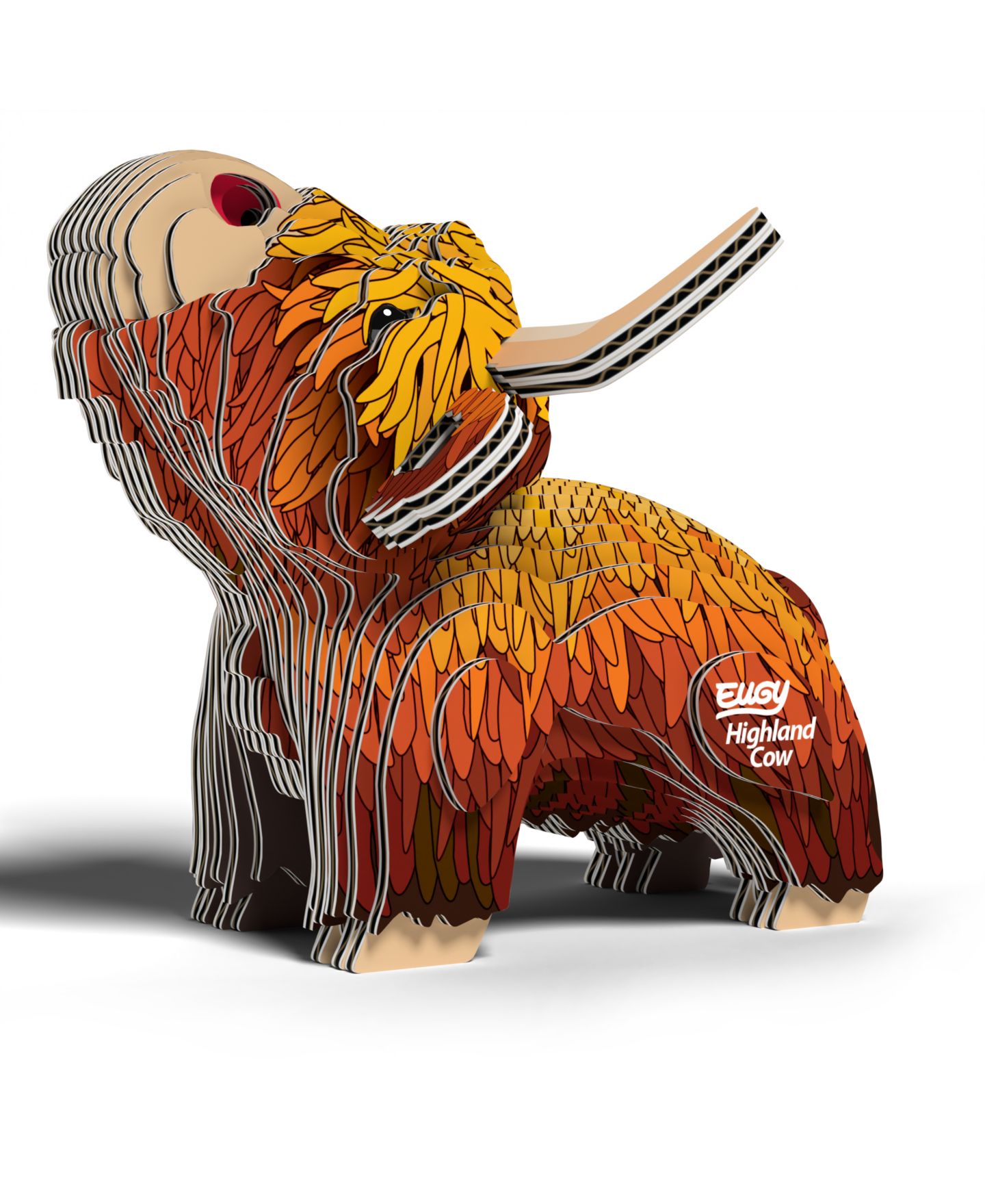 Детский пазл Eugy Highland Cow 3D Puzzle, цвет: Коричневый — фото 2