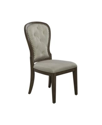 Liberty Furniture Set of 2 Uph Tufted Back Side Chair