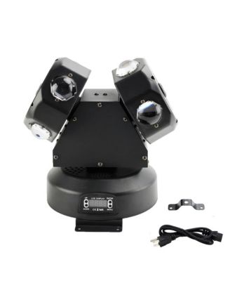 120W Moving Head Stage Light with 8 RGBW LEDs & Laser, DMX, Auto Sound Mode