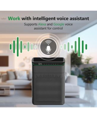 Smart HEPA Air Purifier for Home, Voice & App Contorl, PM2.5 Display, Air Quality Monitor, Up to 1290 Sqft