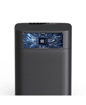 Air Purifier for large rooms up to 1076 sq ft. PM2.5 display, removes 99.97% of pet hair with double-sided air inlet. 24dB quiet, black