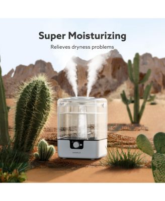 Cold Mist Humidifier for Home with 1.58 gal Tank, 26 dB Sleeping Mode Humidifier with Oil Diffuser for Bedroom, Up to 50 Hours Use