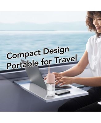 Wireless Water Flosser,200ML Portable Electric Water Dental Flossers,Rechargeable Oral lrrigator for Travel,4 Nozzles 4 Modes,Pink