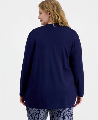 Plus Size Chatham Open-Front Cardigan