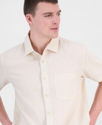 Men's Garment Dyed Linen Blend Hero Shirt