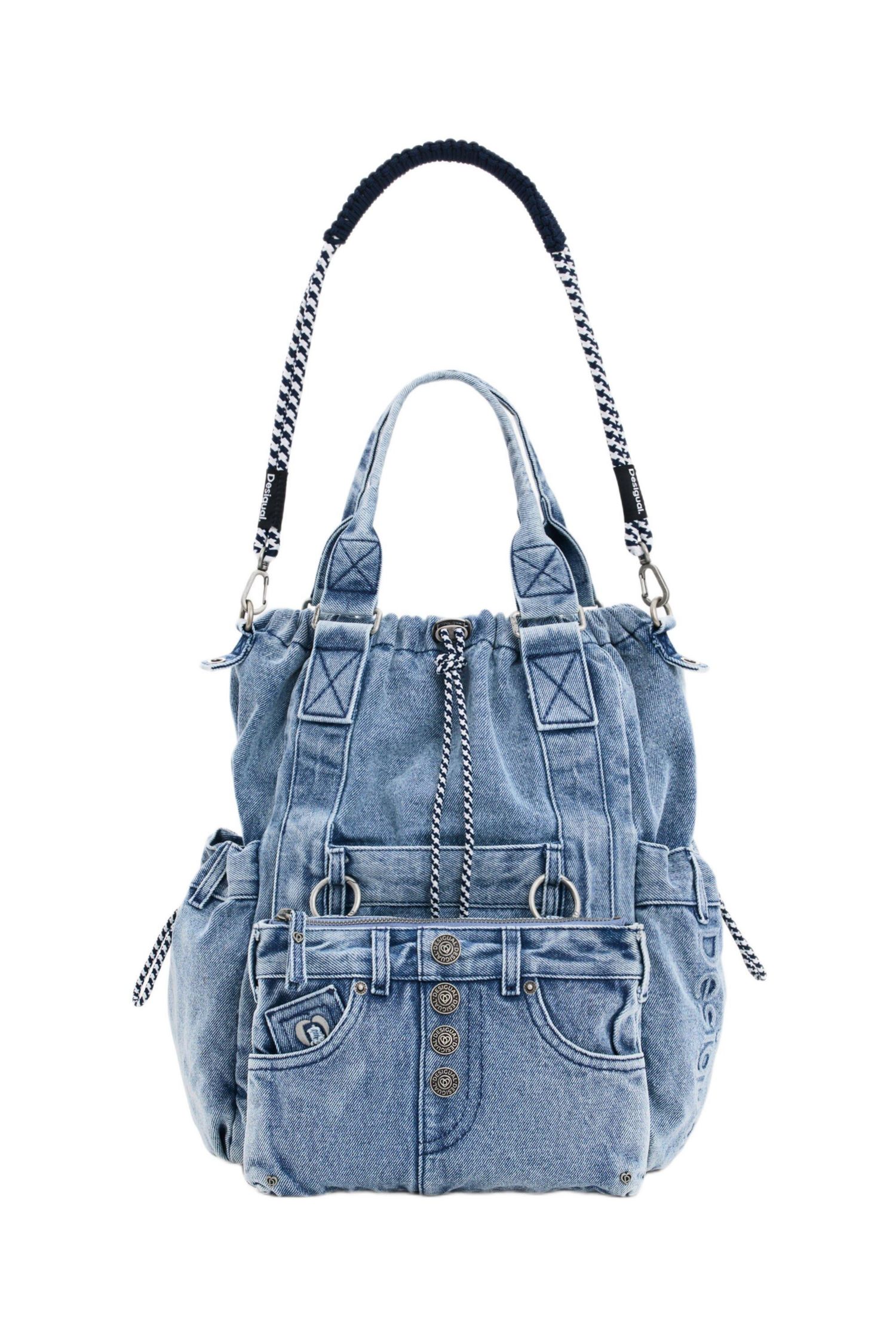 Women's Multi-position denim backpack