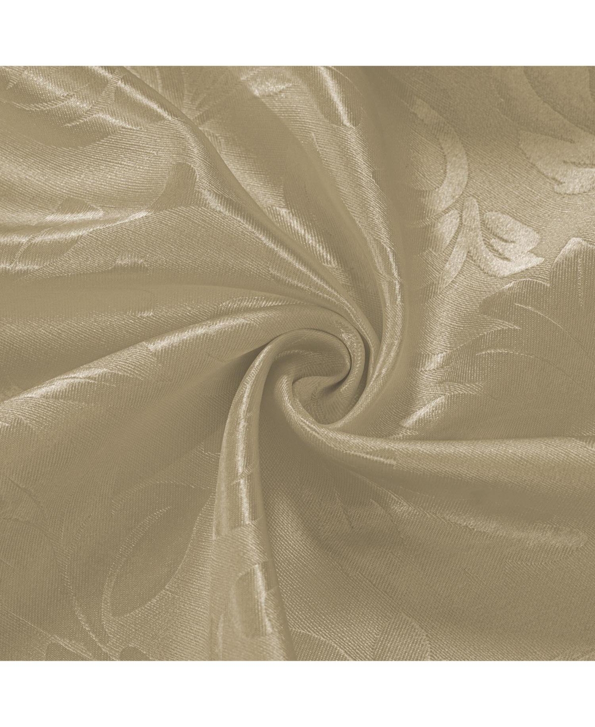 Olivia Gray 100% Polyester 200 Gsm Dyson Embossed Blackout Grommet Curtain Panel 54" x 90" Gold