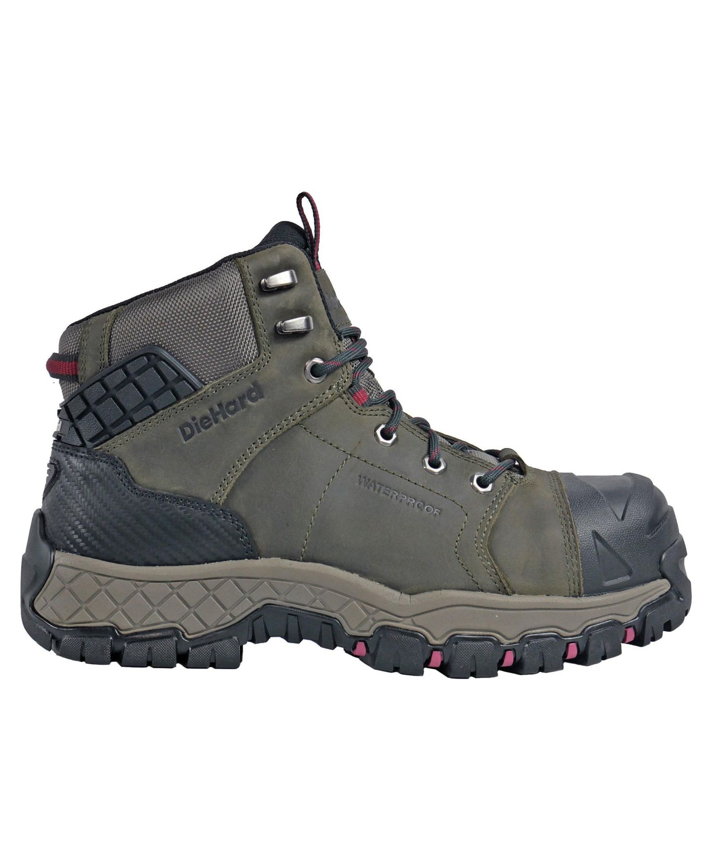 Мужские ботинки DieHard Comet Composite Toe Waterproof Work Boot, цвет: Оливковый / Чёрный — фото 2