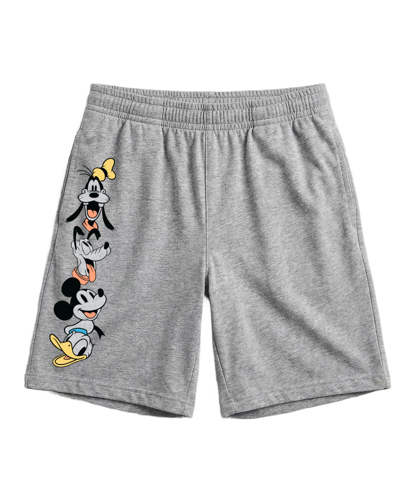 Детский комплект Mickey Mouse из 3 предметов: футболка, свитшот и шорты с принтом, 2T-7, цвет: Серый / Синий — фото 5