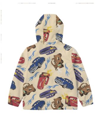 Boys' 2T-7 Printed Hooded Windbreaker Jacket