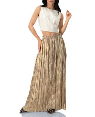 Women's Pleated Maxi Skirt