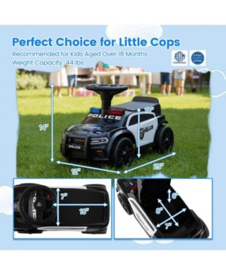 Toddler Sliding Car with Steering Wheel and Under-Seat Storage Push