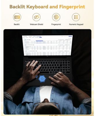 15.6" Light-Gaming-Laptop, 8 Cores AMD Ryzen 7 Pro 6850U 32GB LPDDR5 RAM 1TB SSD