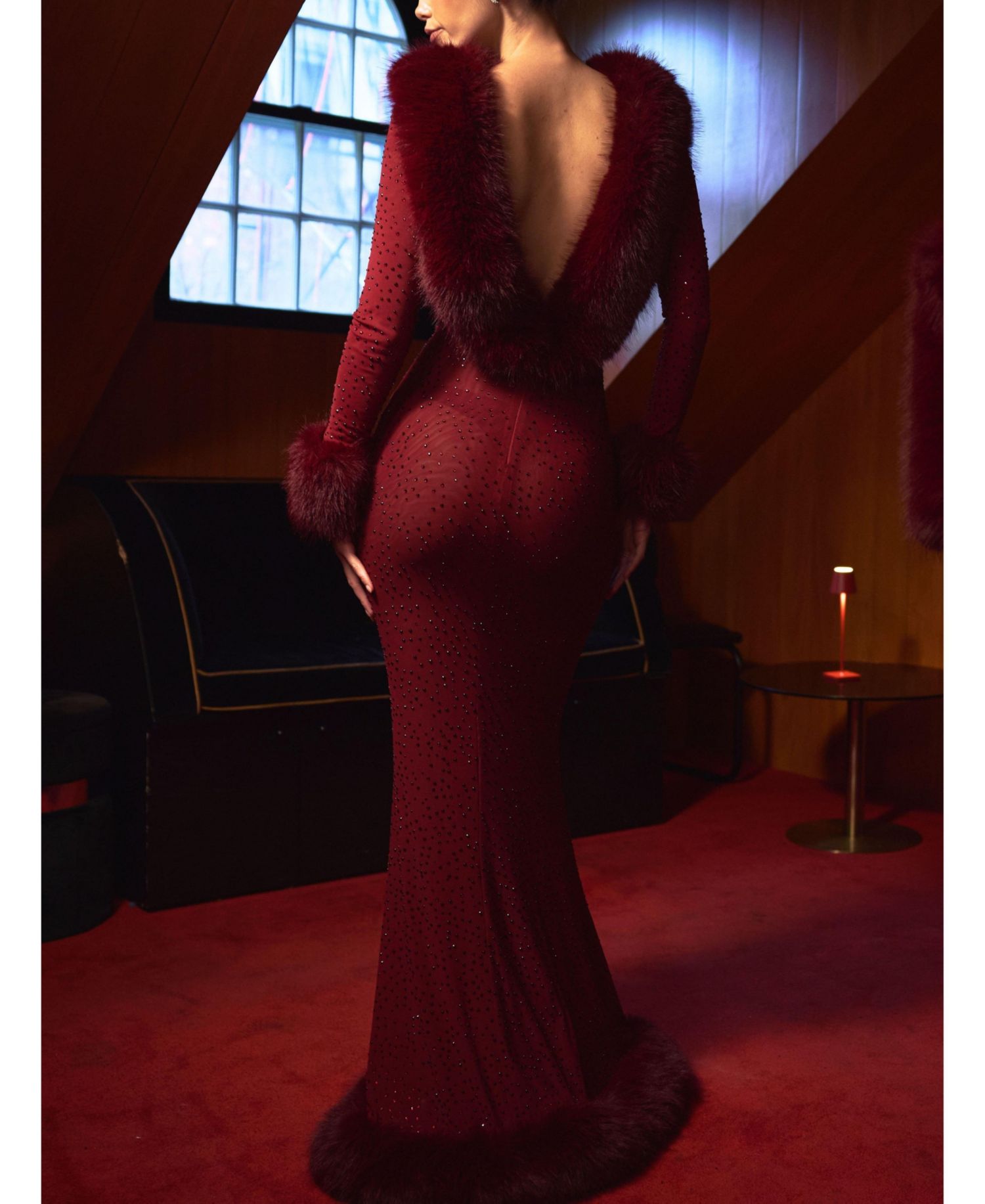 Women's Mellie Regular-Length Rhinestone Mermaid Gown