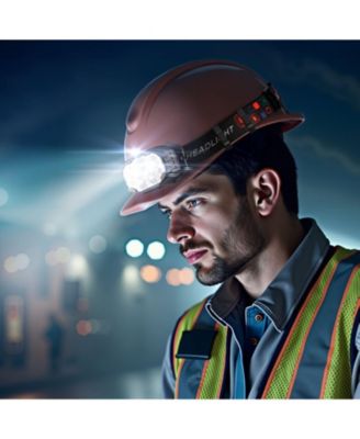 2-Pack Rechargeable LED Headlamps, 12 Lighting Modes, Motion Sensor, Adjustable Headband, Lightweight