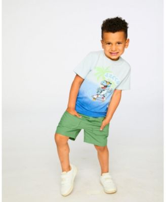 Big Boys Cotton Jersey T-Shirt with Print Gradient