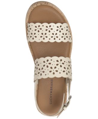 Women's Elsie Double Band Round Toe Wedge Sandals