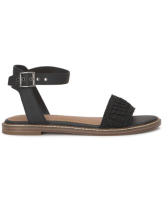 Women's Kimaya Crochet Ankle-Strap Flat Sandals