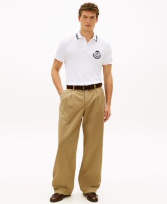 Men's Pique Badge Regular Short-Sleeve Polo Shirt