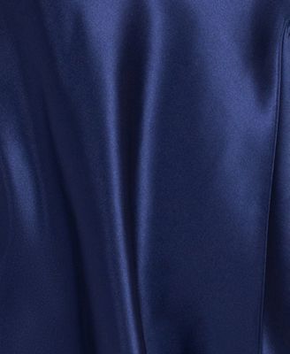 Plus Size Asymmetrical Neck Ball Gown