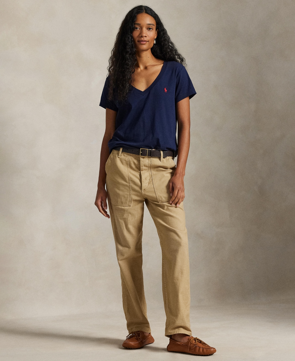 Polo Ralph Lauren Women's V-Neck Short-Sleeve T-Shirt