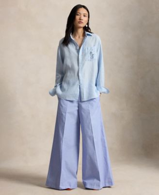 Women's Point Collar Long-Sleeve Shirt