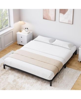 8 Inch Queen Size Metal Bed Frame – Heavy Duty Platform Bed with Storage Space,Steel Support,No Box Spring Needed, Easy Assembly