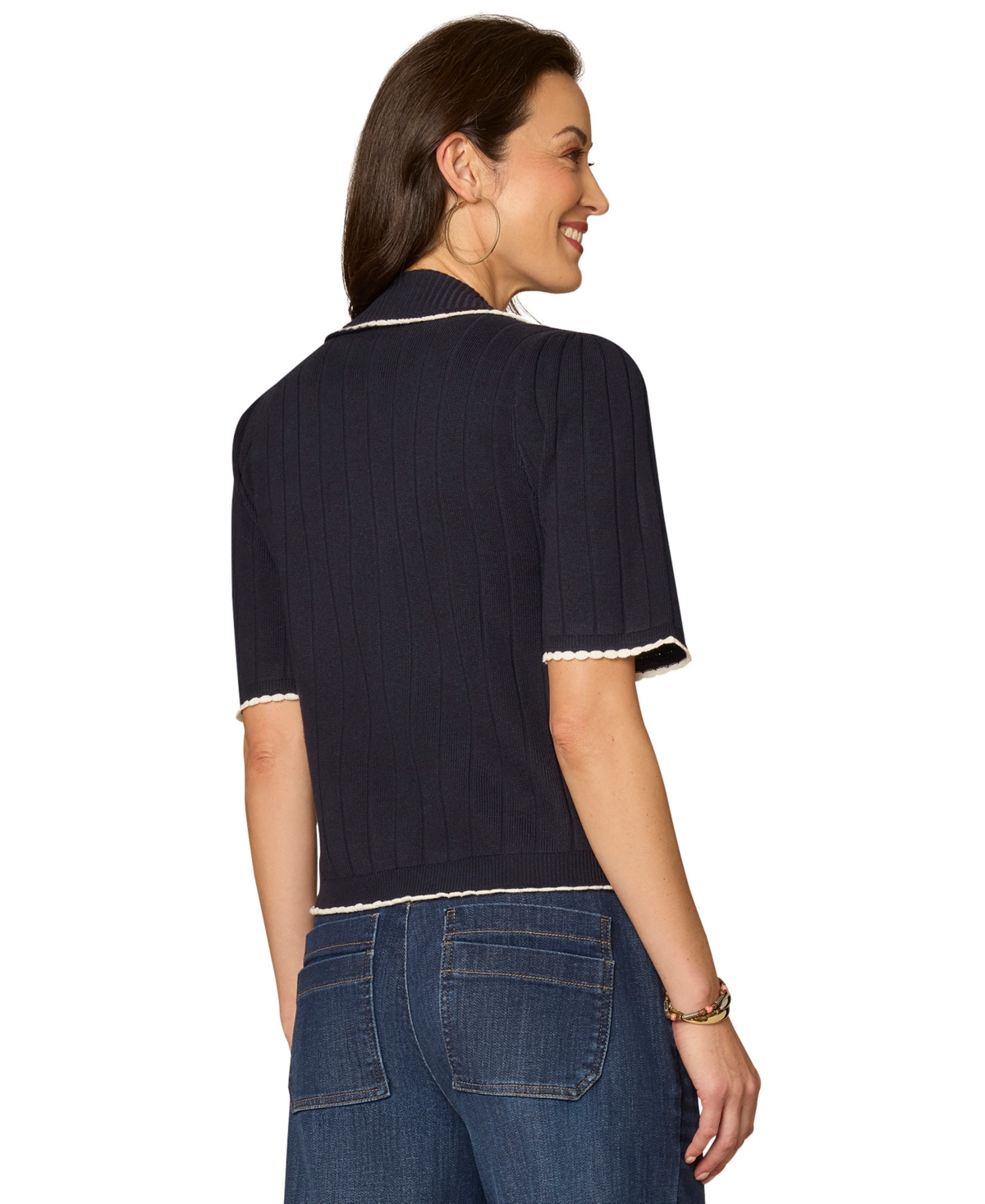 Democracy Women's Collared Neck Sweater