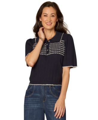 Women's Collared Neck Sweater